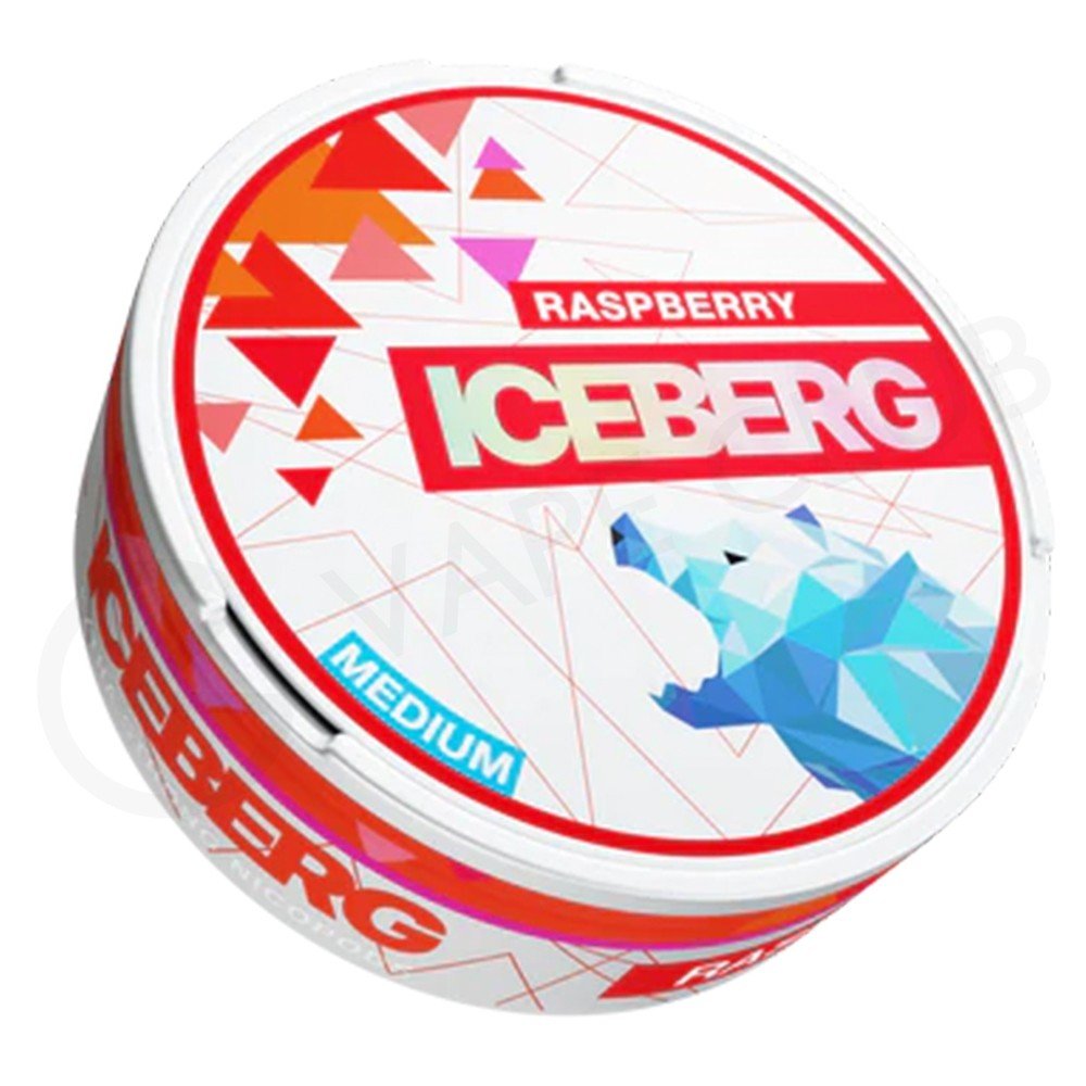 Iceberg Snus 16gr 150mg Pouches - Pack of 10 - Raspberry - vapeukwholesale