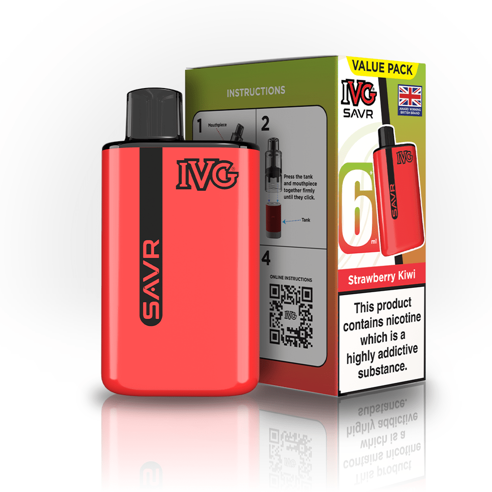 IVG SAVR 3000 Disposable Starter Vape - Pack of 5 - Flavour