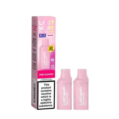 Lost Mary BM600 Prefilled Pods box of 10 in P & B Cloudd Flavour at UK Vaper Wholesale